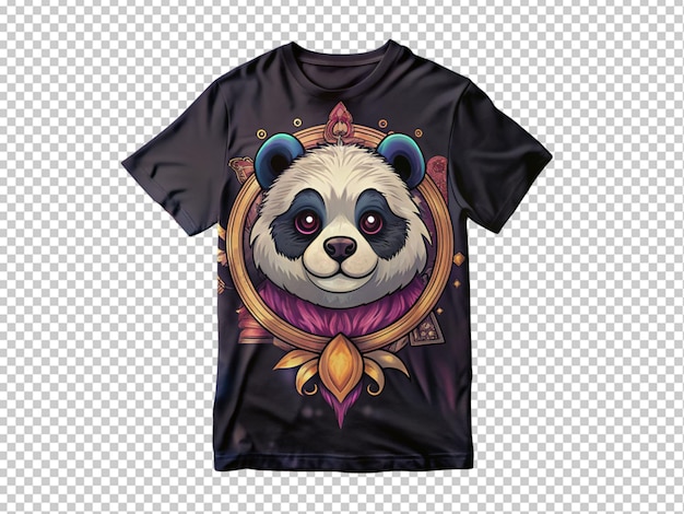 PSD le design du panda sur le t-shirt