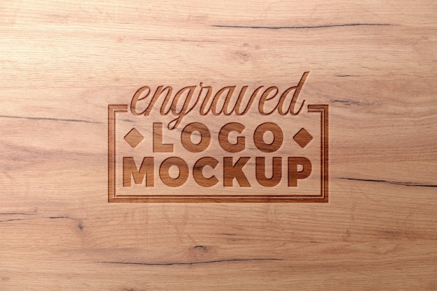 Design effetto logo in legno