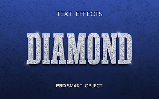 Design effetto testo diamante