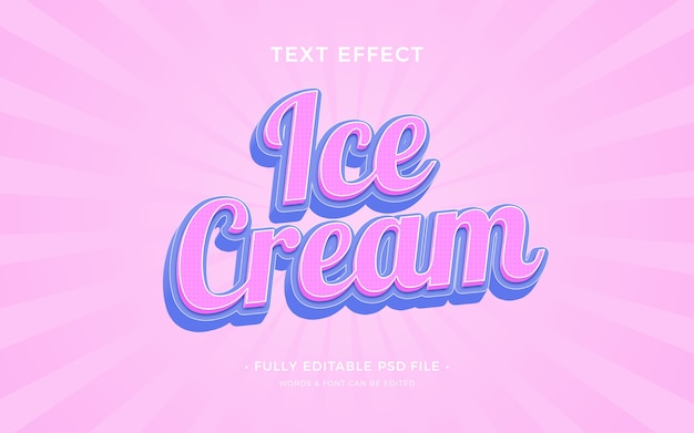 Design effetto testo gelato
