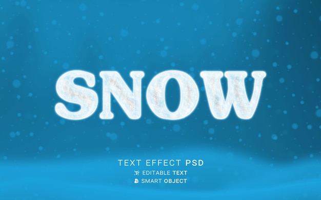 Design effetto testo neve