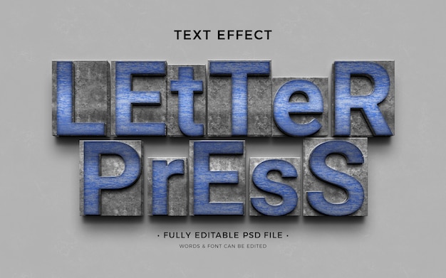 Design effetto testo tipografico