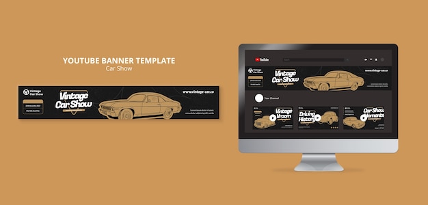 Design einer Autoshow-Vorlage