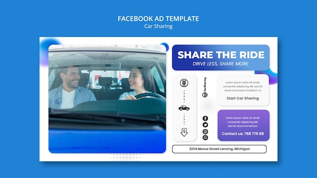 Design einer Carsharing-Vorlage