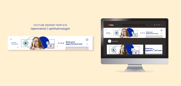 PSD design einer optiker-vorlage