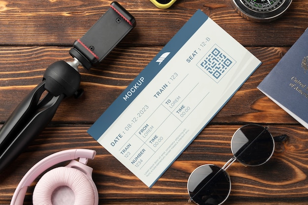 Design eines Reiseticket-Modells