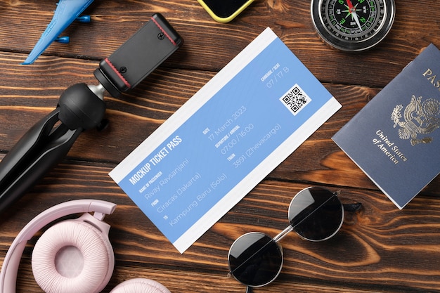 Design eines Reiseticket-Modells