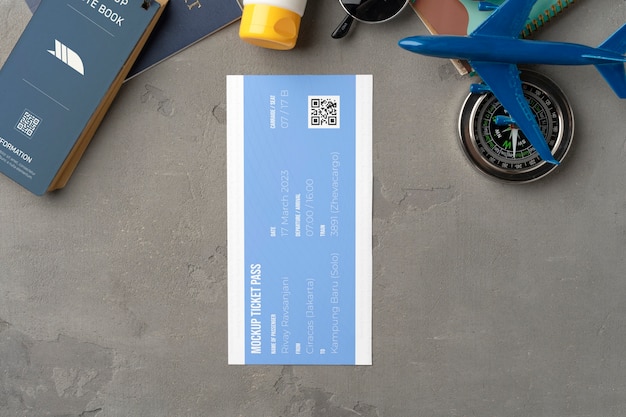 Design eines Reiseticket-Modells