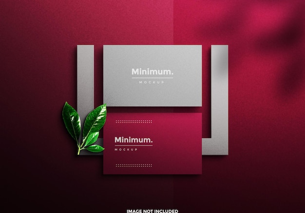 Design elegante modello di biglietto da visita scuro Psd