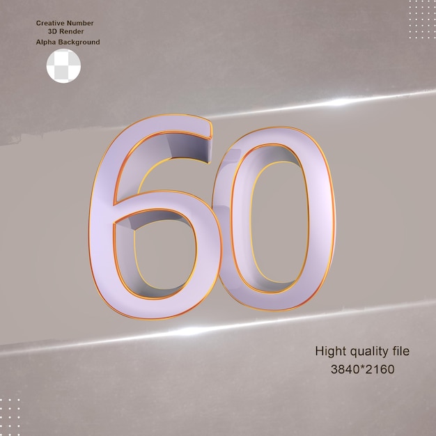 Design épuré blanc 3d number60