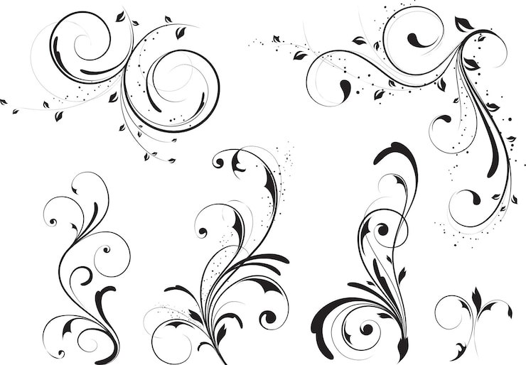 PSD design floreale elegante e creativo