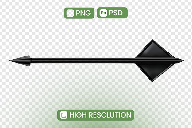 Design grafico a freccia nera elegante File PNG e PSD ad alta risoluzione per progetti Perfetti per interfacce utente e sviluppo di giochi Scarica ora gratuitamente per uso commerciale Risorsa creativa