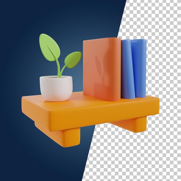Design d'intérieur de meubles 3D rendu clipart