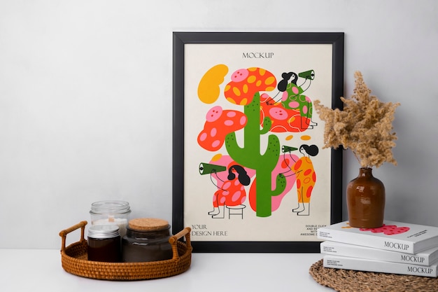 Design d'intérieur de style bohème avec cadre