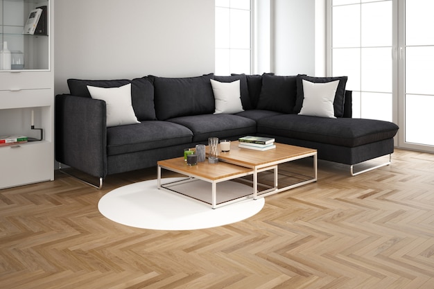 design interior moderno da sala de estar