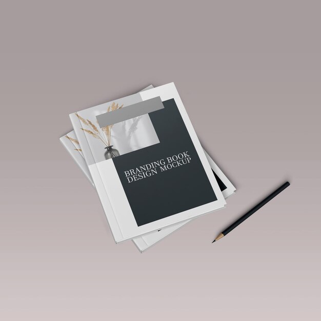Design de maquette de livre PSD de marque