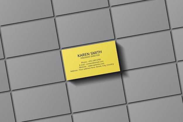 Design minimal mockup biglietto da visita