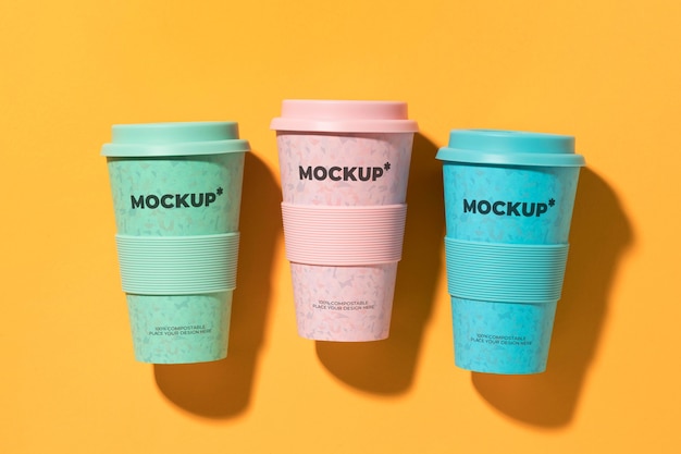 Design mock-up del contenitore per sostituire le tazze usa e getta