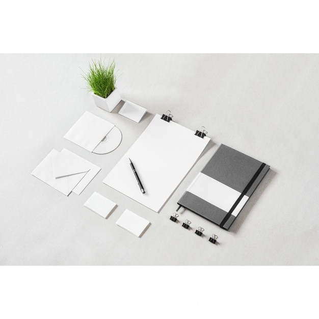 PSD design mock-up di cancelleria aziendale