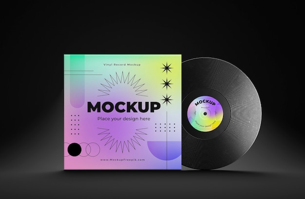 Design mock-up di dischi in vinile