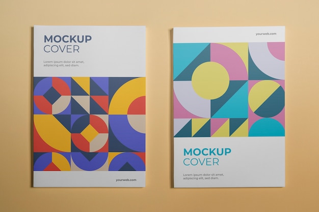 Design mock-up di libri/album paesaggistici