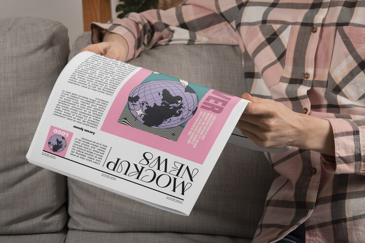 PSD design mock-up di riviste di giornali