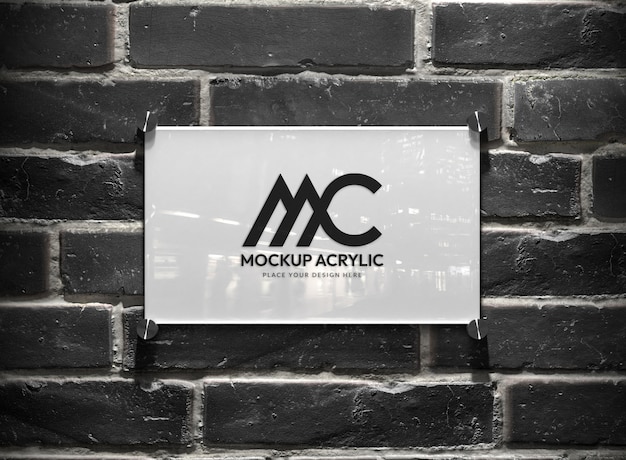 Design mock-up segno acrilico