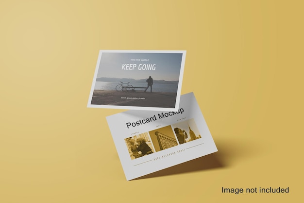 Design mockup a doppia cartolina
