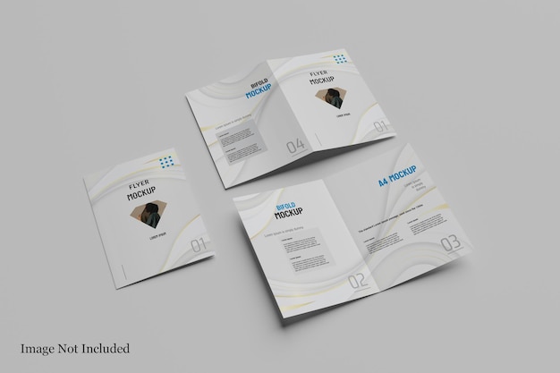 Design mockup bifold A4