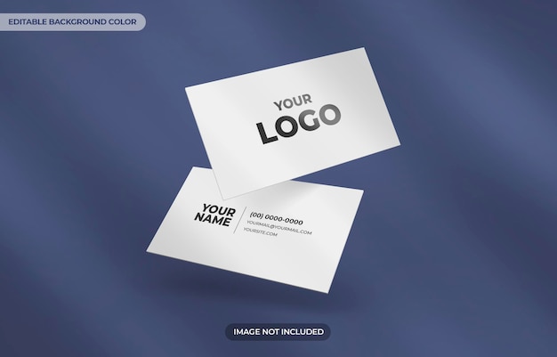 Design mockup biglietto da visita isolato