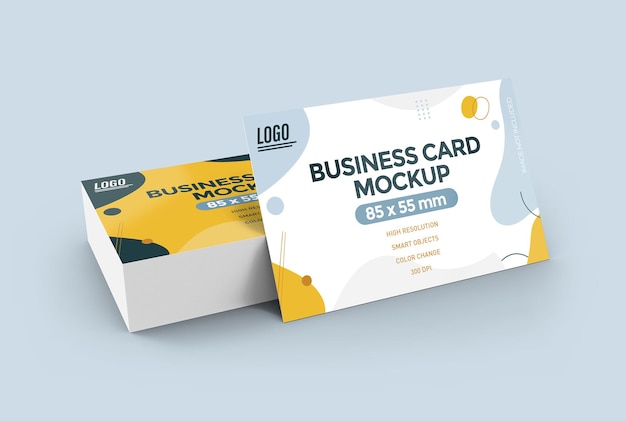 Design mockup biglietto da visita piatto isolato