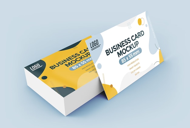 Design mockup biglietto da visita piatto isolato