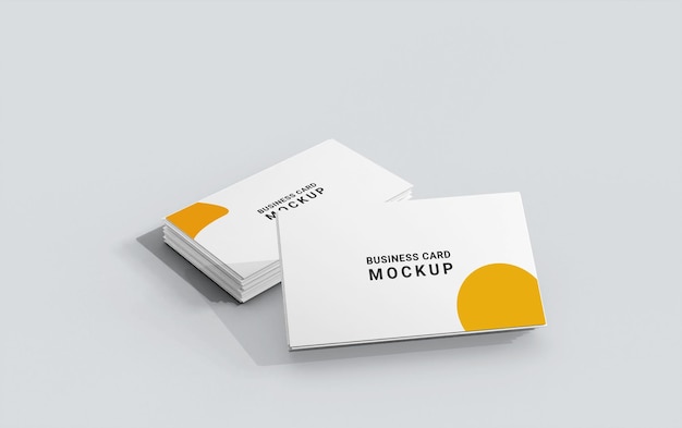 design mockup biglietto da visita su sfondo bianco