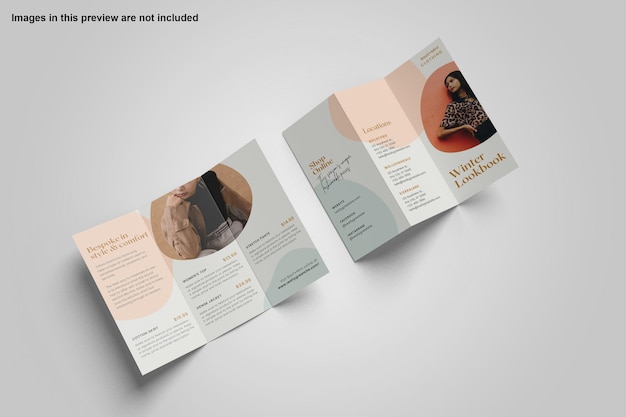 design mockup brochure a tre ante
