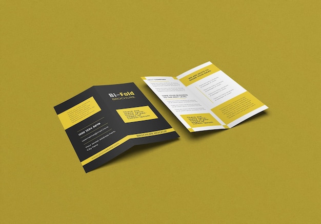 Design mockup brochure flyer bifold