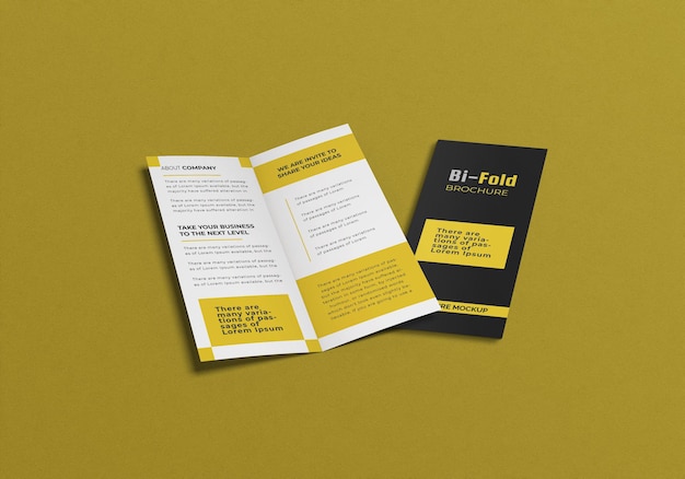 Design mockup brochure flyer bifold