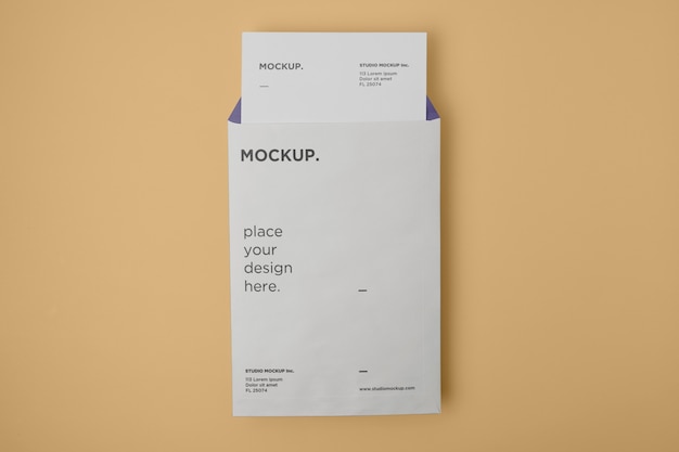 Design mockup busta A4