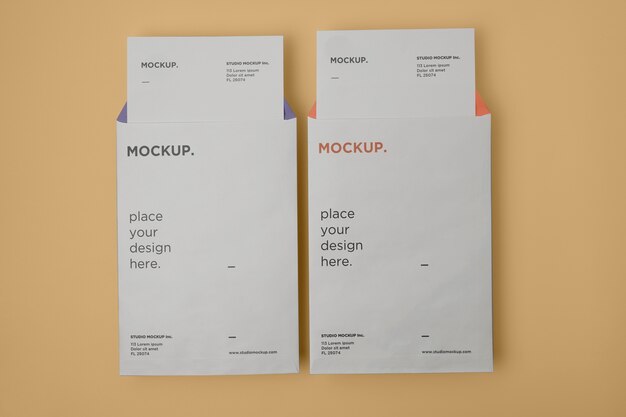 Design mockup busta A4