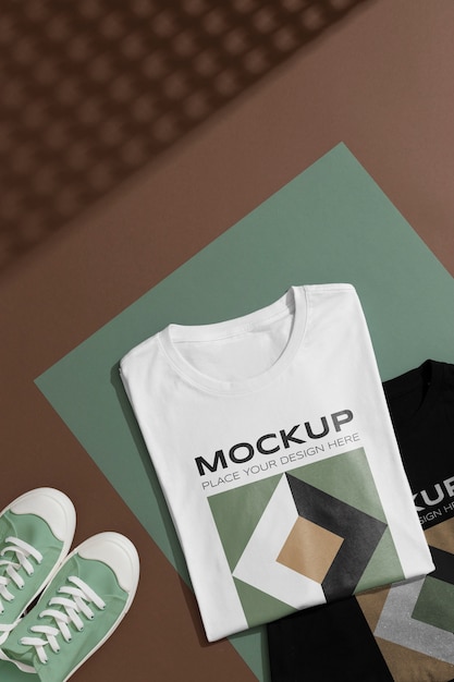 Design mockup camicia bianca