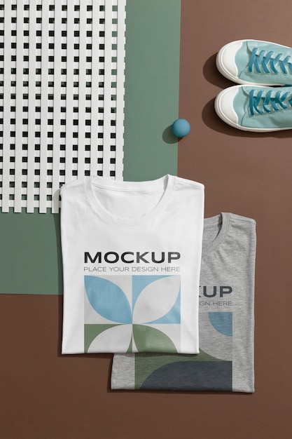 Design mockup camicia bianca