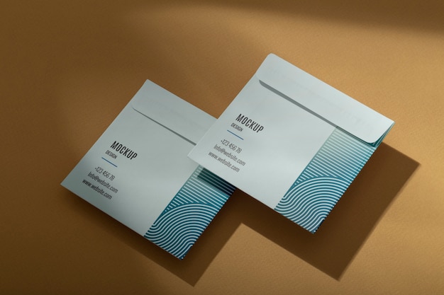 Design mockup con stampa ottica di cancelleria