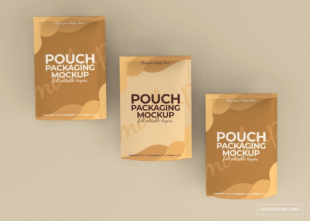 Design mockup confezione sacchetto isolato