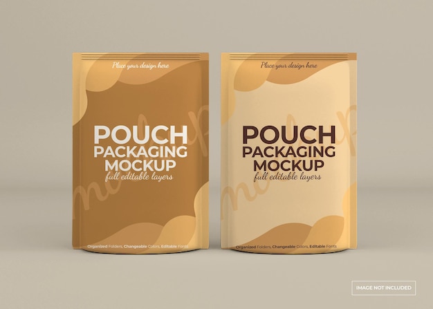 Design mockup confezione sacchetto isolato