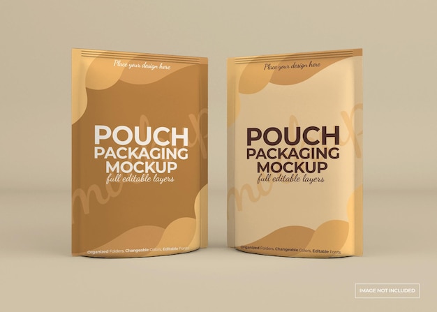 Design mockup confezione sacchetto isolato