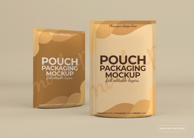 Design mockup confezione sacchetto isolato