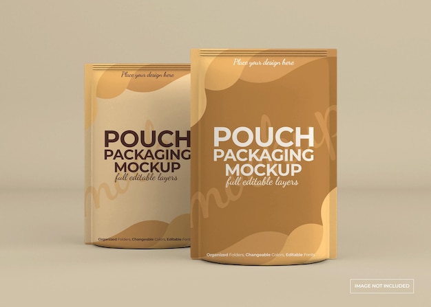 Design mockup confezione sacchetto isolato