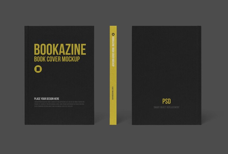 PSD design mockup copertina rigida