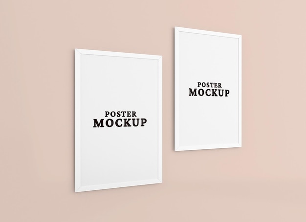Design mockup cornice poster da parete