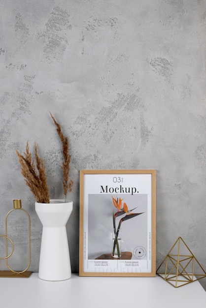 Design mockup cornice poster