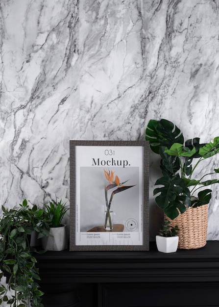 Design mockup cornice poster